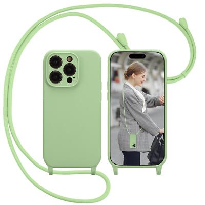 Handyhlle zum umhngen fr iPhone 15 Pro Max Hlle mit Band Case  Handykette | eBay.de