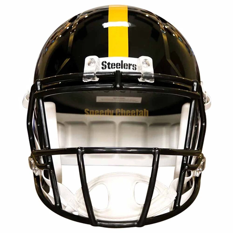 Casco de fútbol americano réplica tamaño completo Pittsburgh Steelers Riddell Speed Foto 2 de 4