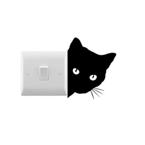 Selection of 11 Cat Stickers - Wall Decals - Light Switch - Bottle Sticker -Pack - Picture 9 of 14