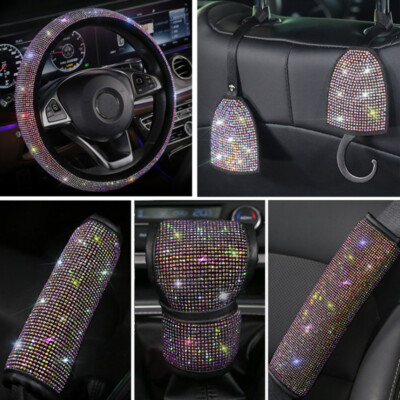 rhinestone car steering wheel cover