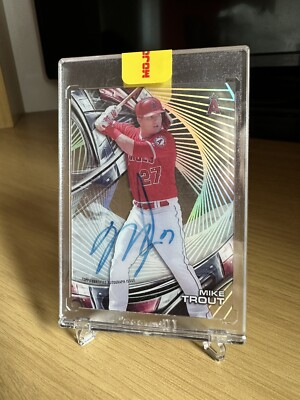 2016 Topps High Tek Mike Trout Autogramm