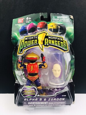 New Mighty Morphin Power Rangers Alpha 5 & Zordon Action Figure