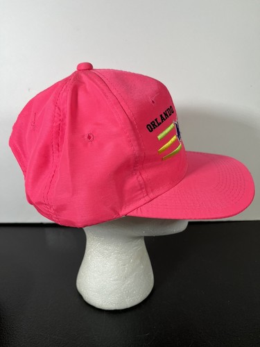 Vintage The G Cap NBA Orlando Magic Snapback Hat Cap Hot Neon Pink - Picture 4 of 9