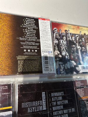 Disturbed CD collection - Lot SET JAPAN EDITIONS RARE AUTHENTIC