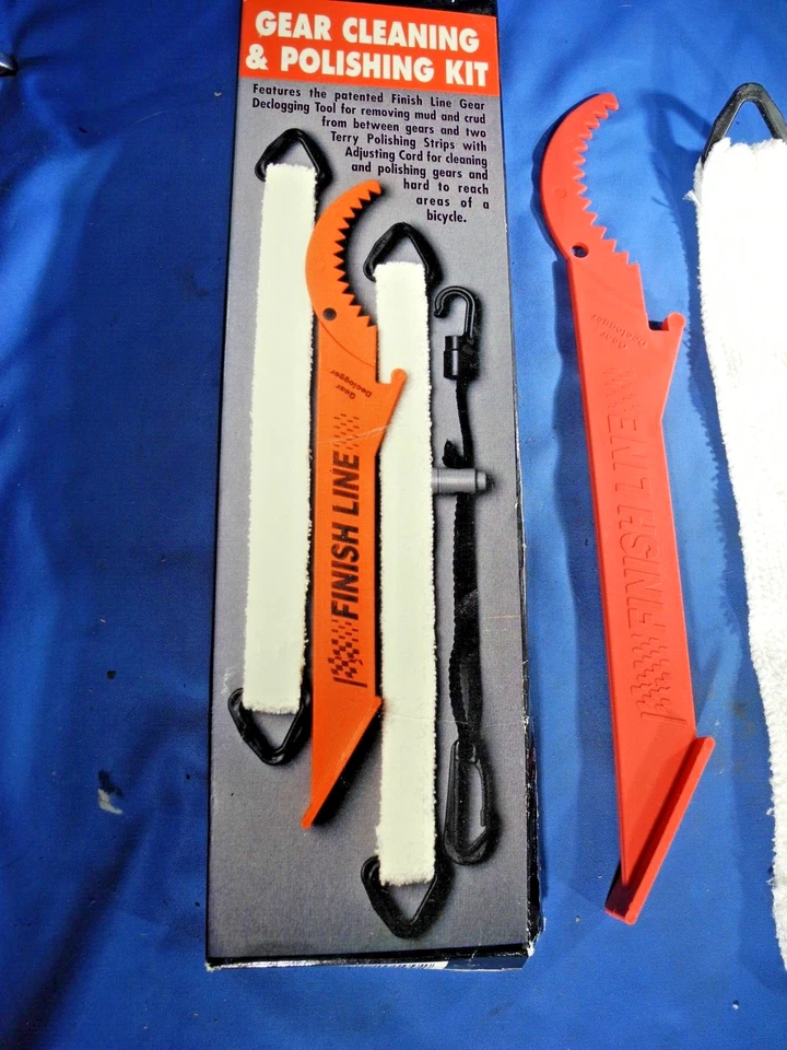 Kit de herramientas de reparación y pulido de engranajes de herramientas de reparación de bicicletas Finish Line de colección ¡NUEVO! Foto 3 de 4