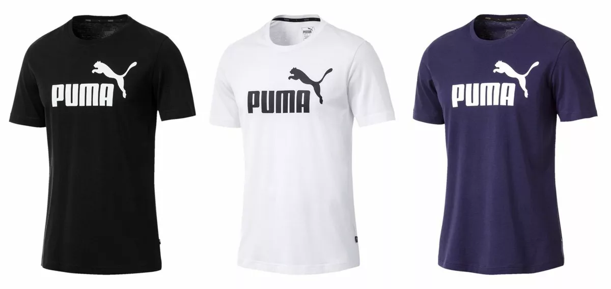 Puma Essential Men's Ess Logo Tee No.1 T-Shirt/Short 851740 | eBay