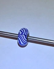 LAA trademarked Unique   "Arctic Stripes"  Trollbead