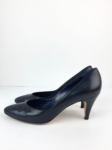 da blu classiche in taglia Pompe Bally pelle tacco Aa 8 donna Vtg alto pqnqxWS