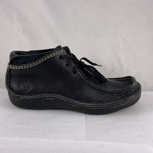 BED STU Shoes Mens 9 Black Leather Chukka Pebbled Moccasins The Next Step - Picture 9 of 12