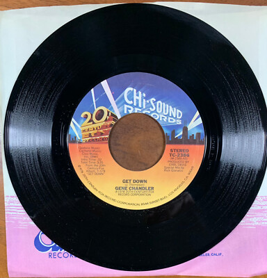 GENE CHANDLER- GET DOWN / I'M THE TRAVELING KIND, 7'' 45rpm 