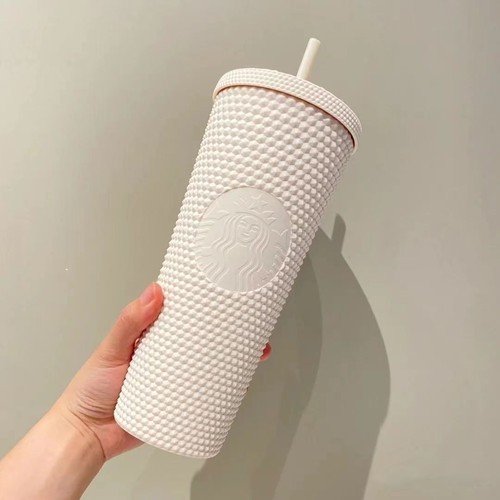 Starbucks China Rose frosted diamond set straw cold drink cup 24 oz - Picture 3 of 49
