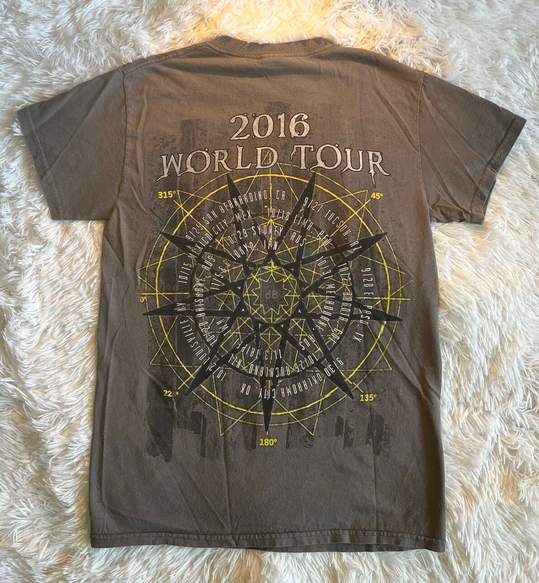 Slipknot WORLD TOUR 2016 Tシャツ Lサイズ Slipknot 2016 World Tour T Shirt Size Small Unisex | eBay