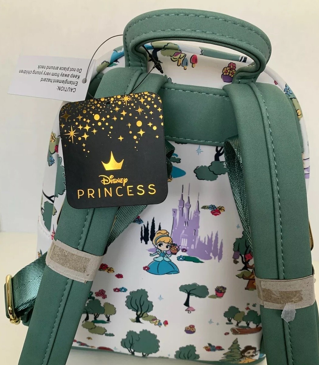 NWT~Loungefly Mini Backpack Disney Princess Landscape~Great  display picture 2