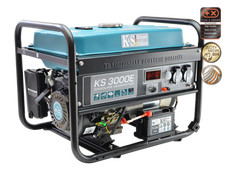 KS 3000E Stromerzeuger Generator Benzin Notstromaggregat 3000 Watt mit E-Start 