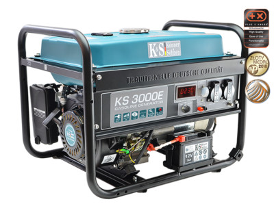Könner & Söhnen KS 3000E Stromerzeuger 3,0 kW Benzin E-Start Notstromaggregat