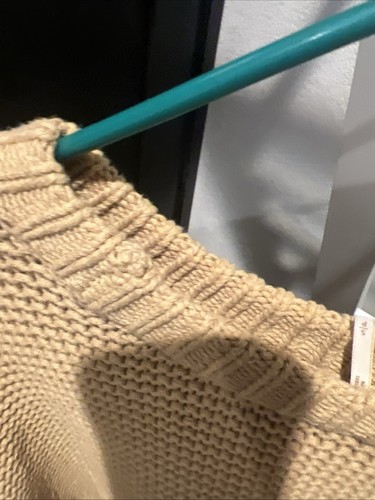 Free People Size S/P Cream Cable Crew Fisherman’s Sweater - Picture 23 of 24