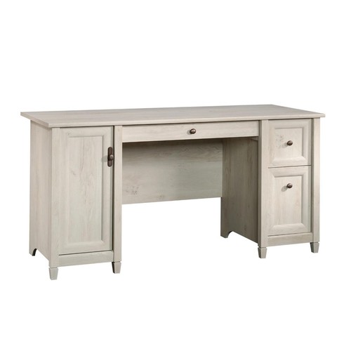 Sauder Edge Water Computer Desk WIth Keyboard Tray File Cabinet And Storage - Picture 3 of 10
