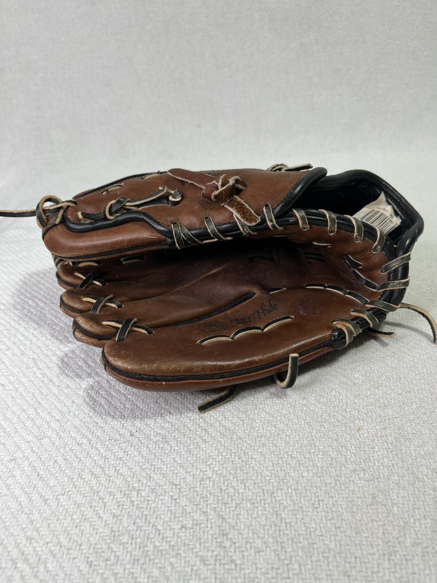 ZETT Brown Leather Baseball Glove Zi - LUX Series Big - 1301