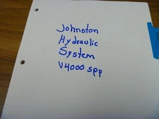 Johnston V4000 SPP Street Sweeper Hydraulic System Circuits Schematic Manual