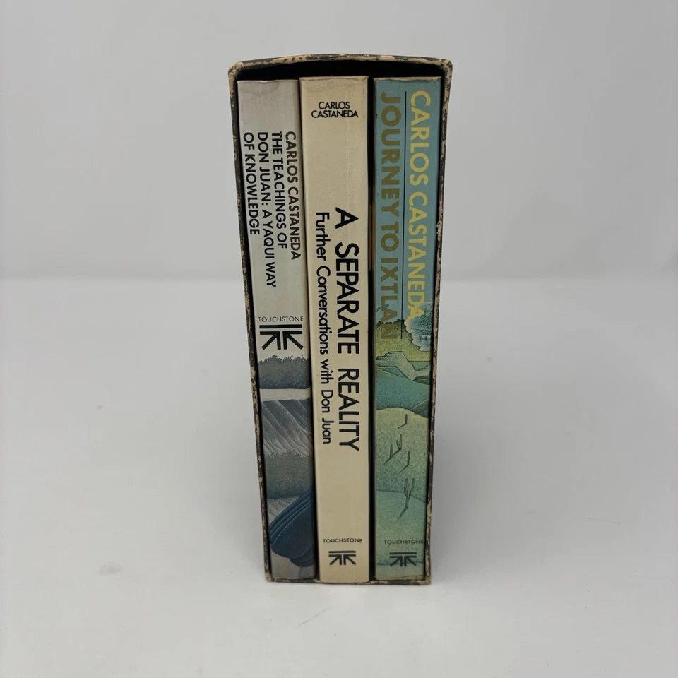 Carlos Castaneda Touchstone Box Set Don Juan Ixtlan Paperback Books READ DAMAGE - Image 3 of 4