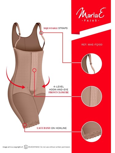 Faja Colombiana MARIAE FQ100 Cuerpo Completo Modelador Postparto Faja Colombiana - Imagen 3 de 3