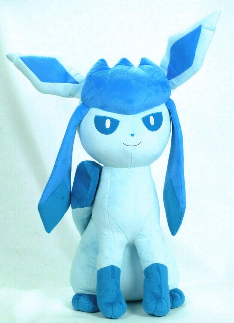 Super Rare Pokemon Center Japan Life Size Giant Glaceon Ice Eevee Plush | eBay