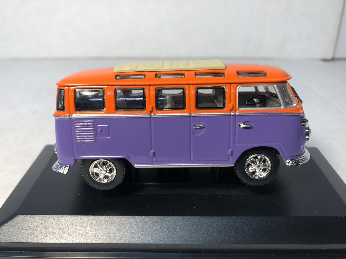 ミニカー ROAD 1962 VOLKSWAGEN MICROBUS Road Signature 1962 Volkswagen Micro Bus Purple / Orange 1