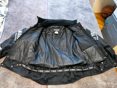 VTG Yamaha Racing FXR Winter Bomber Jacket Men Size MD - Picture 14 of 24