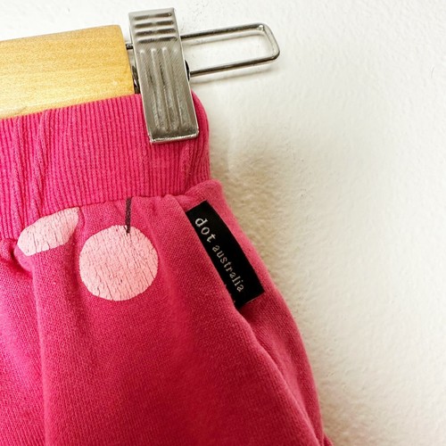 Dot Australia Kid's Pink Polka Dot Jogger Sweatpants sz 6 - Picture 6 of 7