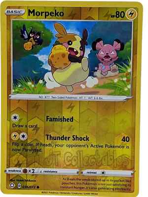 Pokémon TCG Morpeko Shining Fates 035/072 Reverse Holo