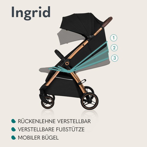 Kinder-Buggy Lionelo Ingrid bis 22 kg von 6 Monaten bis 4 Jahren 360° Räder - Bild 4 von 12