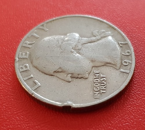 1967 Liberty Washington US Quarter Dollar Coin - Picture 8 of 12
