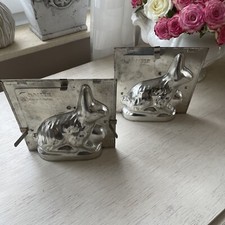 alte Hase Backform- Osterhase Weißblech Vintage 1 KBackform