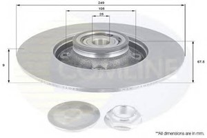 Paire Borg /& Beck BBD4611 Disque de Frein