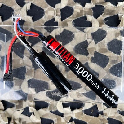NEW Titan 3000mAh 11.1V Nunchuck T-Plug (Deans) Airsoft Battery (1157)