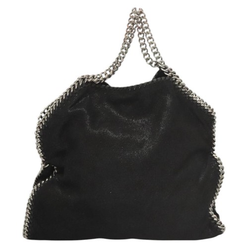 Stella MacCartney Falabella Chain Bag polyester 2way Black Silver Auth BA1702 - Picture 2 of 23