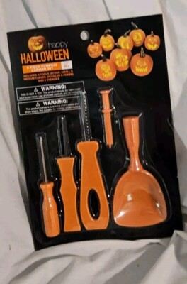 Halloween Pumpkin Masters Carving Kit Crafts 5 Tool Piece