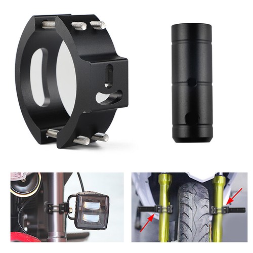 Motorrad Scheinwerferhalter 28mm-60mm Halterung Motorrad Schwarz Universal Gabel - Bild 3 von 9