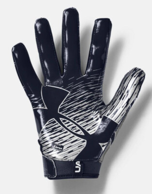 Under Armour Men's UA F7 Football Gloves 1351541-410 Midnight Navy