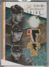 09-10 SPEZZA KOVALEV KARLSSON 10/15 O-PEE-CHEE PREMIER TRIOS PATCH #3J-SKK 4CL