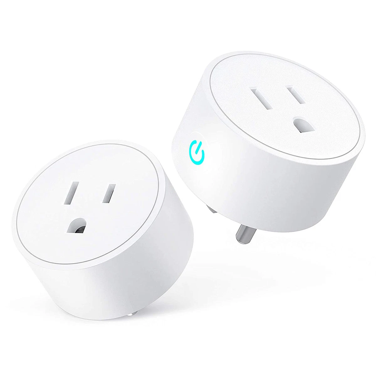 Outdoor Smart Plug 2 Sockets WiFi Compatible with Alexa & Google Home Devices ~ Wireless Remote Control Timer & On/Off with App (WiFi 2 Outlet)