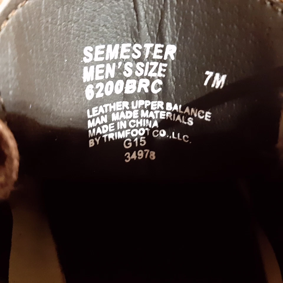 Zapatos Oxford Buc Sucios Tostados para Hombres o Adolescentes Edición Escolar Semestre Talla 7M Foto 4 de 4