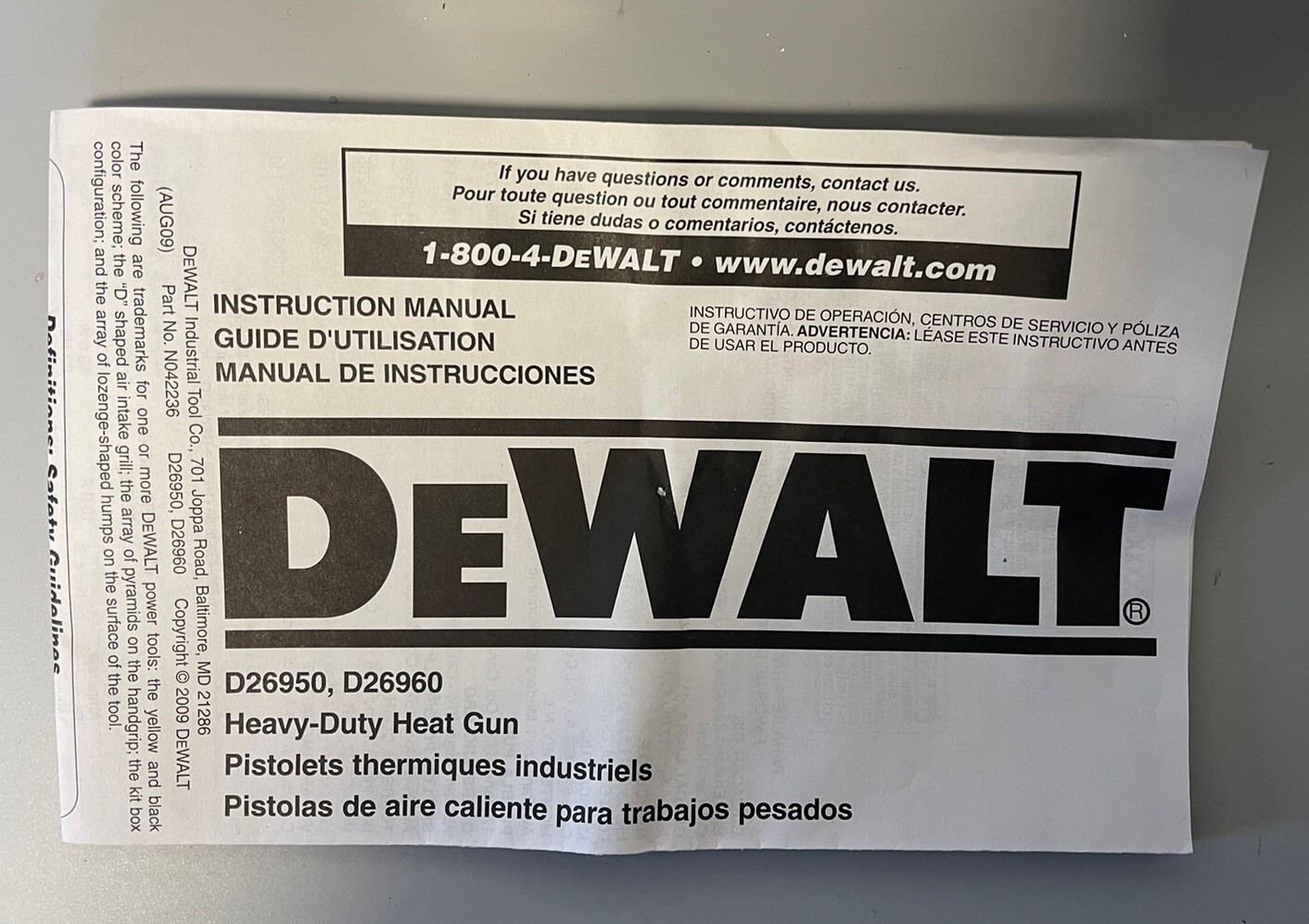 DEWALT 120V 13 A Compact Lightweight Heat Gun D26960 K Unused eBay