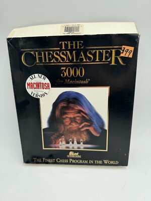 The Chessmaster 3000 Macintosh 3.5'' Computer Game 1991 Software Toolworks
