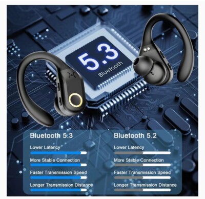 Wireless Earbuds Sport Bluetooth Headphones Waterproof IP7