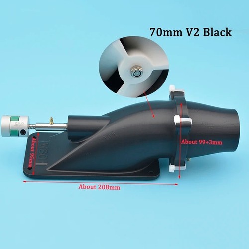 70mm Jet Water Thruster with Stainless Shaft Couplings, Boat Surfboard Rc Boat🔥 - Picture 27 of 33