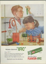 Science discovers IFIC Beech-Nut Spearmint Gum ad 1958 kids in laboratory