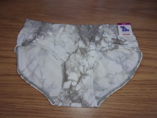 JUSTICE oh so soft underwear gray white tie dye Hipster 1 pr NEW W/TAG sz 6/7