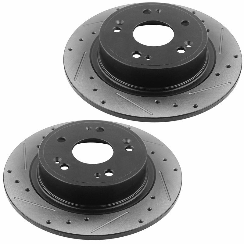 Rear Brake Rotors and Brake Pads For 20092014 Acura TSX 20082017