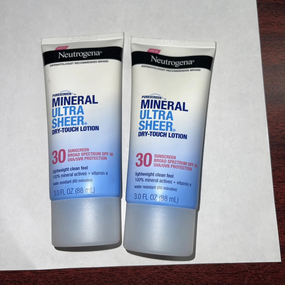 2-Neutrogena Mineral UltraSheer Dry-Touch SPF30 Sunscreen Lotion EXP-07/2024 - Image 2 of 3